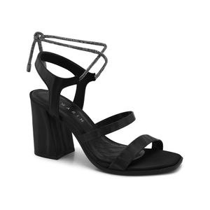 Sandália Ramarim Black Amarração Strass 2341202-1