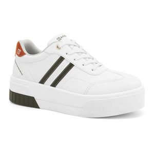 Tênis Casual Branco com Verde SNK Ramarim 2484103-1