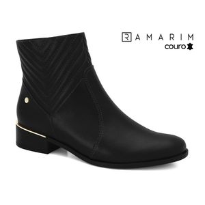 Bota Cano Curto Feminina Preta Ramarim 2453102-6