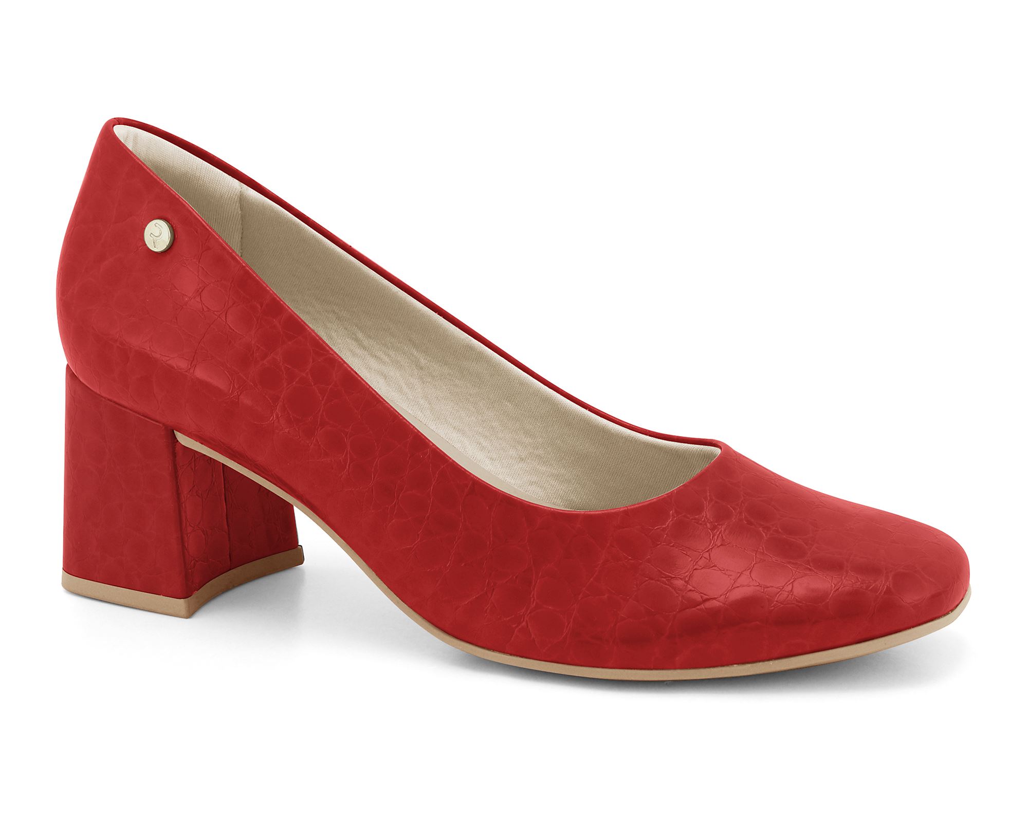 Sapato Vermelho Salto Vizzano Vermelho Sapato Scarpin Vermelho