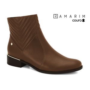 Bota Cano Curto Feminina Marrom Ramarim 2453102-1