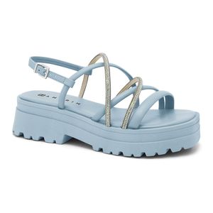 Sandália Tratorada Feminina Azul Ramarim 2438203-3
