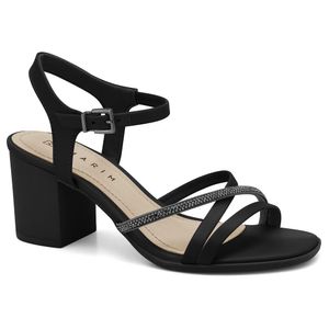 Sandália Feminina Salto Bloco Preta Ramarim 2431204-6