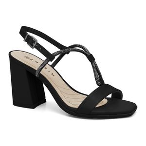 Sandália Salto Bloco Preta Ramarim 2441201-3