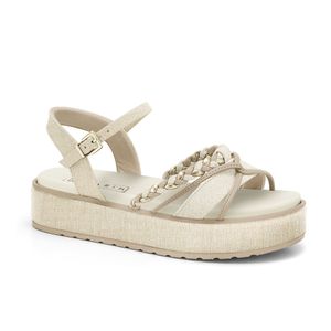 Sandália Feminina Flatform Almond Ramarim 2443203-1