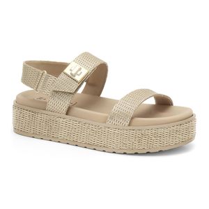 Sandália Flatform Feminina Ouro Ramarim 2443206-1