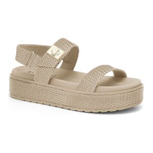 Sandália Flatform Feminina Almond Ramarim 2443206-5