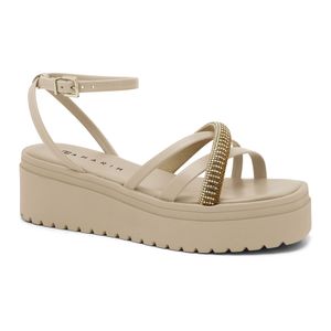 Sandália Plataforma Natural/Almond Ramarim 2445204-7