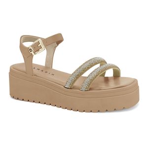 Sandália Anabela Natural/Caqui Ramarim 2445205-7