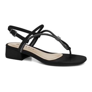 Sandália Salto Baixo Preta Ramarim 2448206-3