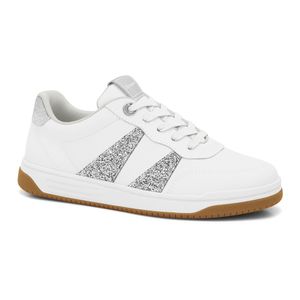 Tênis Feminino Branco/Prata Glitter Ramarim 2463203-4