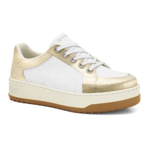 Tênis Feminino Craquele Ouro/Branco Ramarim 2464202-9