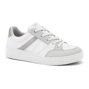 Tênis Feminino Camurça Branco/Prata Ramarim 2476203-2