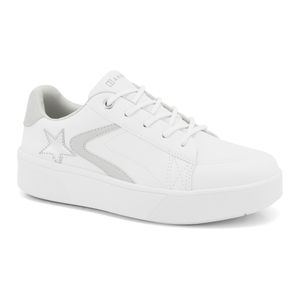 Tênis Branco Feminino com Detalhes em Ice/Prata Ramarim 2483105-1