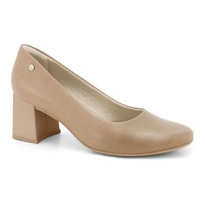 Scarpin Salto Bloco Caqui Ramarim 2417101-7