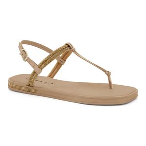 Sandália Rasteira Caqui Ramarim 249103-11