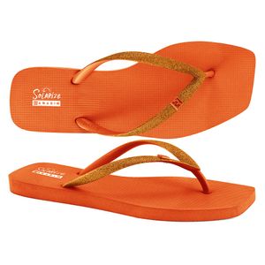 Chinelo Solarize Laranja Glitter Ramarim 241233-7