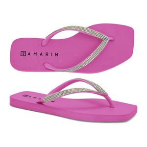 Chinelo Solarize Ramarim Pink Strass 233231-6