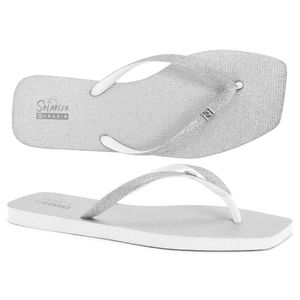 Chinelo Solarize Shine Prata Ramarim 241242-3