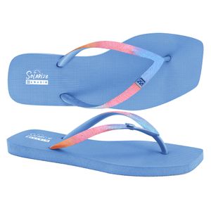 Chinelo Solarize Tira Multi Colors Azul Bebê Ramarim 241244-1