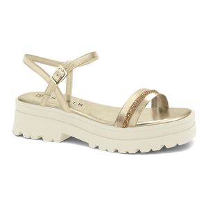 Sandália Dourada Tratorada Ramarim 2444203-6