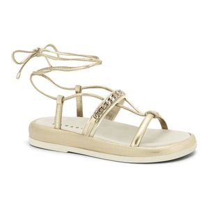 Sandália Papete Dourada Ramarim 2555103-5