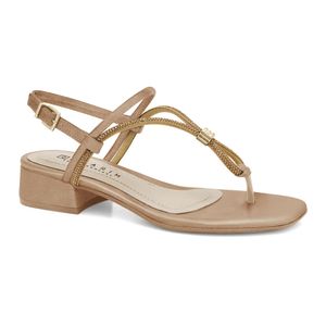 Sandália Salto Baixo Caqui Ramarim 2448206-16