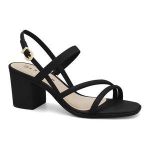 Sandália Salto Médio Preto Ramarim 2451202-3