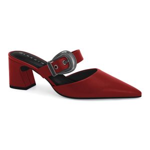 Mule Salto Bloco Carmim Ramarim 2516132- 2