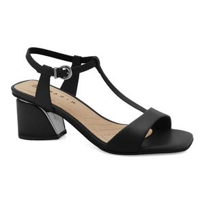 Sandália Salto Médio Preta Ramarim 2528102-3