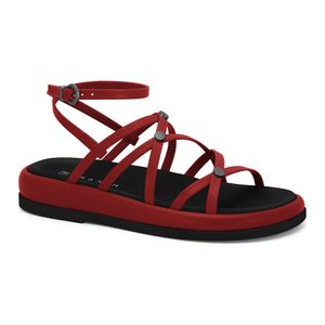 Sandália Papete Carmim Ramarim 2555104-1