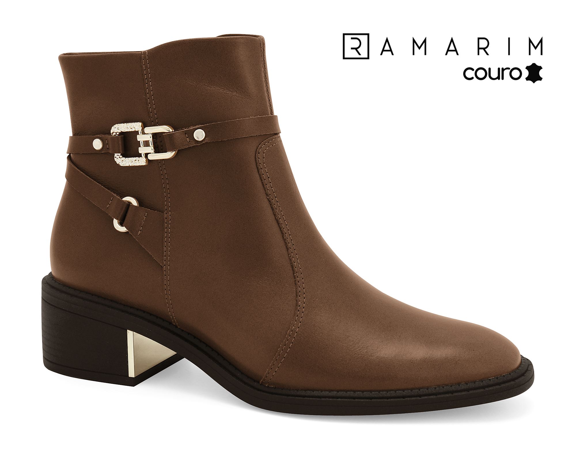 Bota Ramarim Bota Over Knee Marrom Shoe Bota Ramarim Salto Grosso