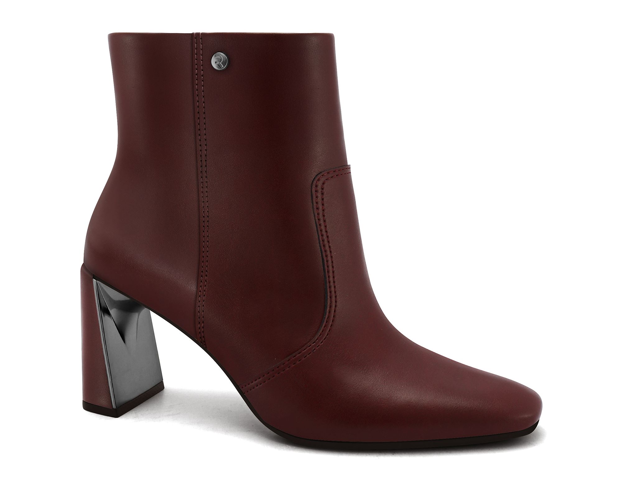 Bota Ramarim Ankle Boot Verniz Botas Femininas Bota Vinho Ramarim