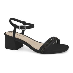 Sandália Salto Médio Preta Ramarim 2530202-5