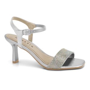 Sandália Salto Fino Prata Ramarim 2437253-7