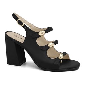 Sandália Salto Bloco Preta Ramarim 2541205-2