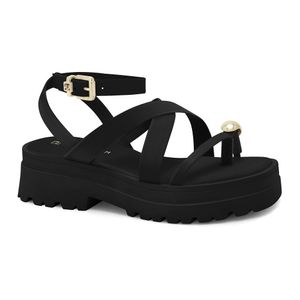 Sandália Papete Preta Ramarim 2538204-3