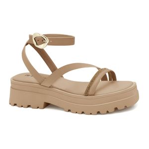 Sandália Papete Caqui Ramarim 2538205-5