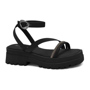 Sandália Papete Preto Ramarim 2538205-7