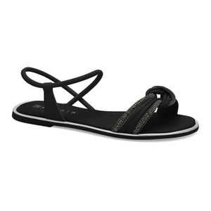 Sandália Rasteira Preta Ramarim 2520205-7