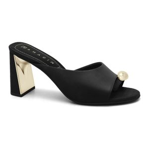 Tamanco Salto Bloco Preto Ramarim 2522202-4