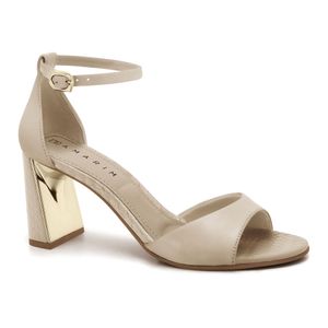 Sandália Salto Bloco Mocca Ramarim 2522203-6