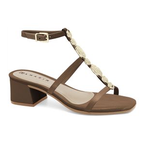 Sandália Salto Médio Cacau Ramarim 2530203-3
