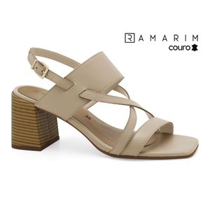 Sandália Couro Mocca Ramarim 2553202-1