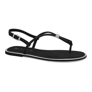 Sandália Rasteira Preta Ramarim 2520203-3