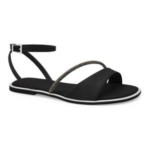 Sandália Rasteira Preta Ramarim 2520204-4