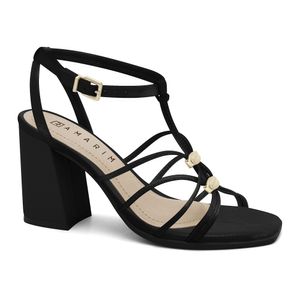 Sandália Salto Bloco Preta Ramarim 2541204-2