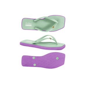 Chinelo Solarize Verde/Orquídea Ramarim 255232-2