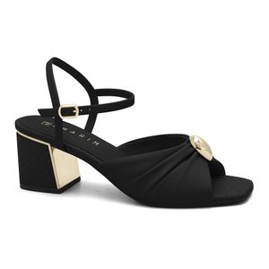 Sandália Salto Bloco Preta Ramarim 2539205-3