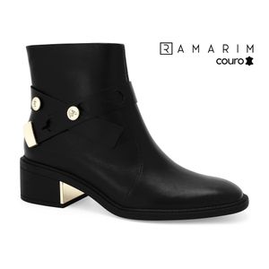 Bota Couro Preto Ramarim 2565101-1